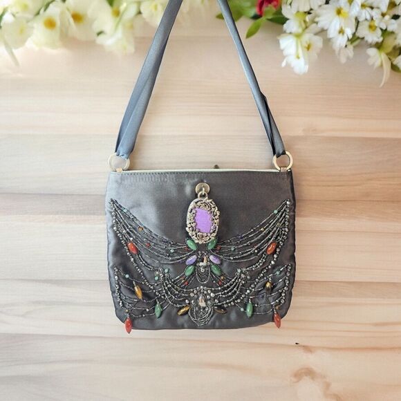 Valentino Embroidered Silk Bag - Picture 1 of 11